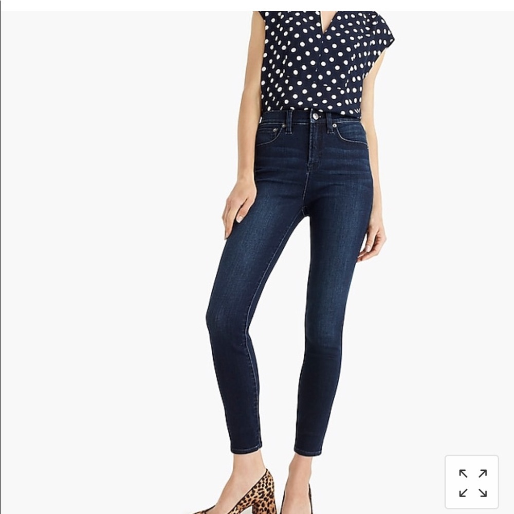 J Crew 10" highest-rise toothpick Tencel™ jean